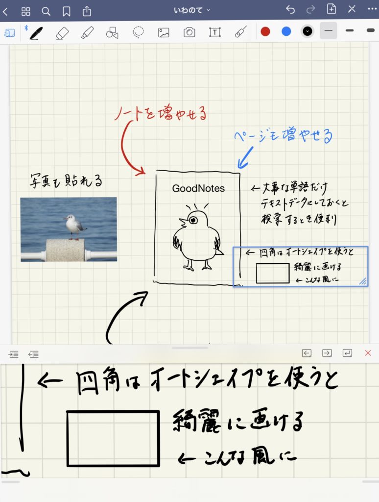 GoodNotes 5の拡大機能