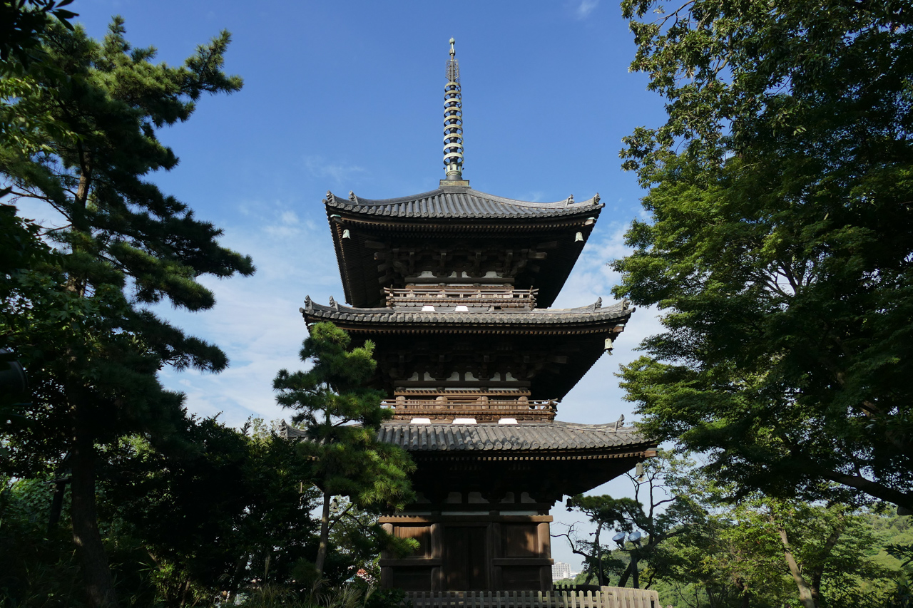 三渓園　三重塔