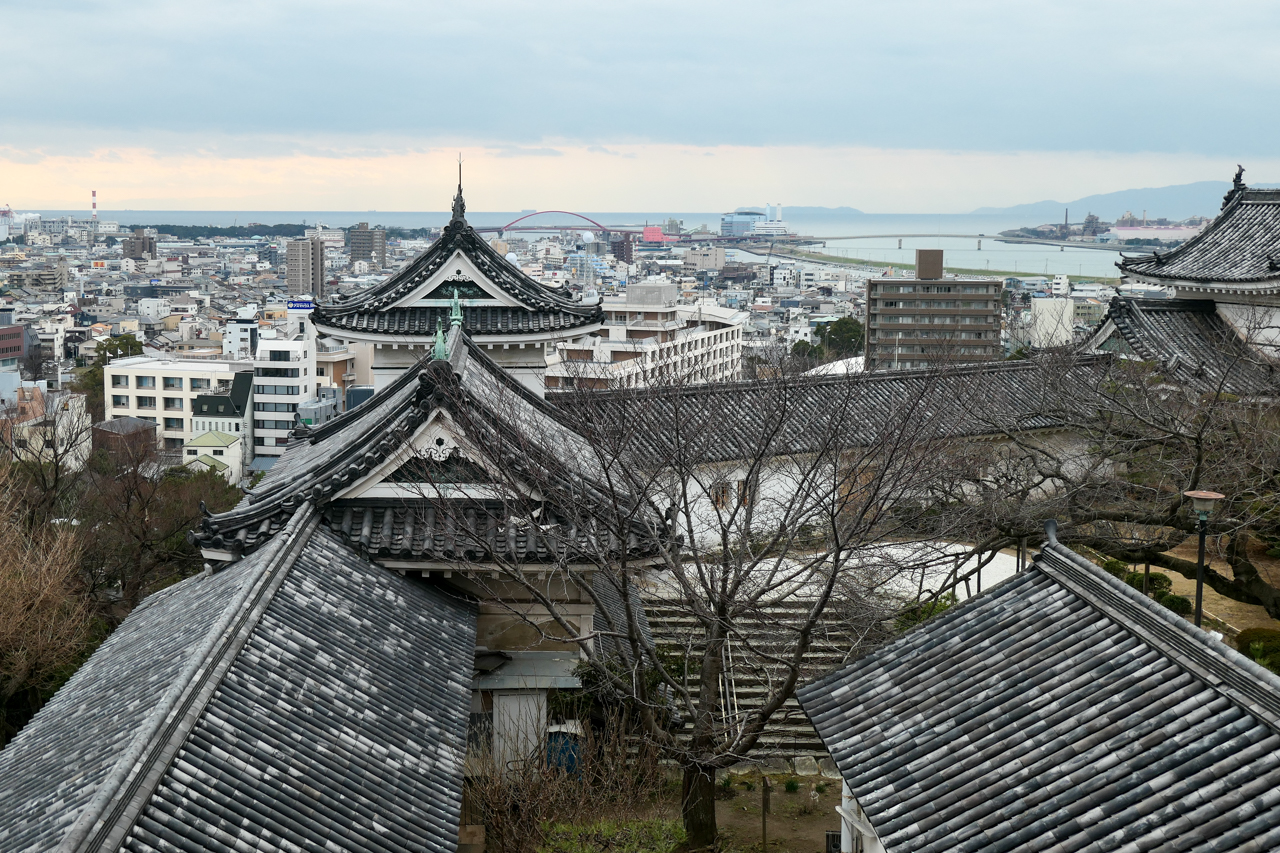 和歌山城からの眺め